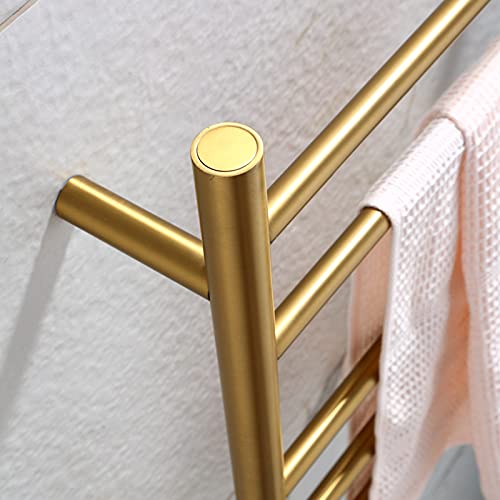 Radiateur sèche-serviettes électrique brossé doré haut de gamme en inox 304 design mural - 3
