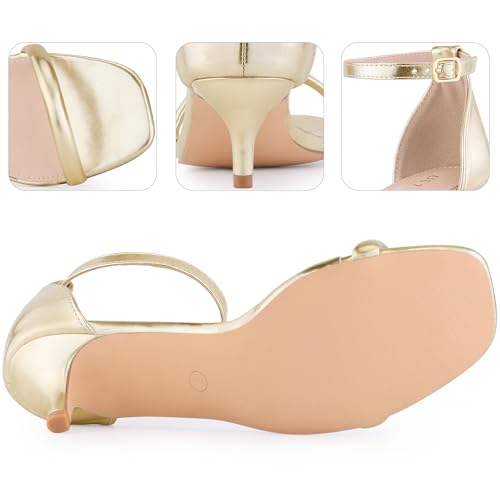 Perphy Square Toe Kitten Heel Ankle Strap Sandals for Women4