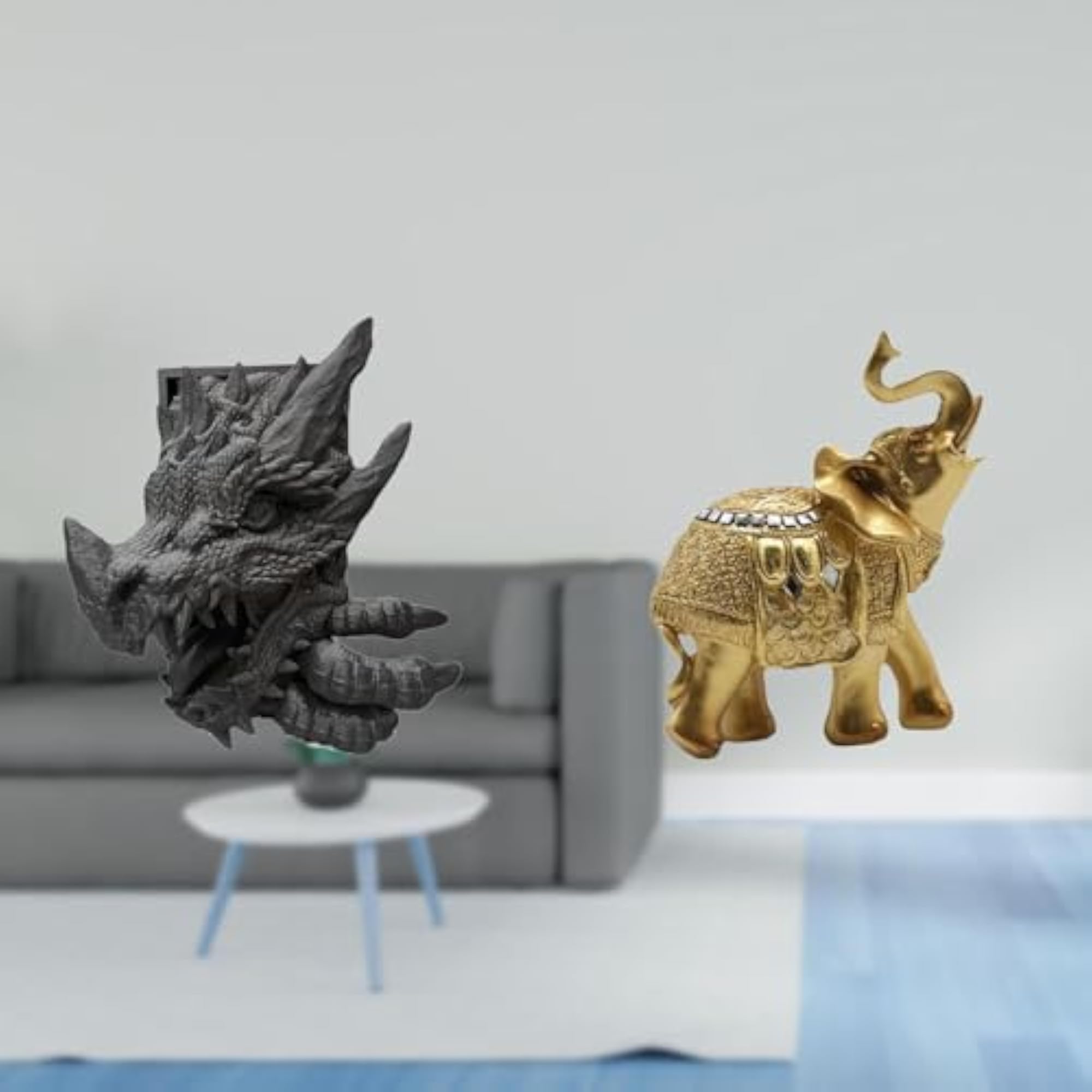 Majestic Elephant Bookend Sculpture Decorative Holder