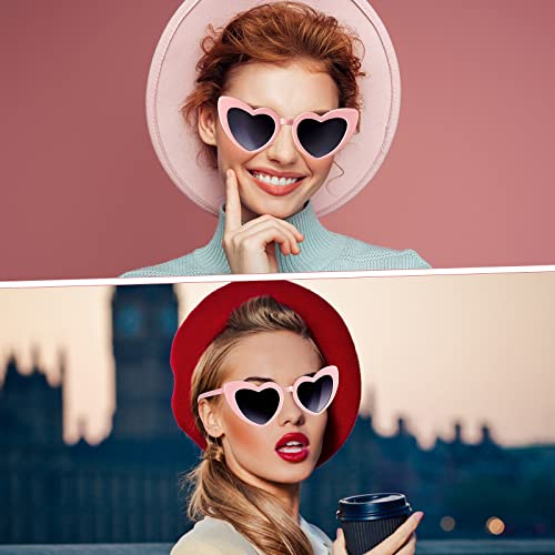 DIVINA VITAE Heart Shaped Sunglasses For Women Vintage Love Retro Sun Glasses Clout Goggle Wedding Bride Sunglasses UV400 6