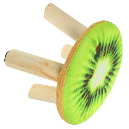 Toyvian Taburete Pequeño De Madera Taburete Corto Redondo Asiento Antideslizante De Espuma para Hogar y Sala De Estar