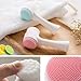 2-in-1 Soft Silicone & Bristle Facial Cleansing Brush – Manual Exfoliating Face Scrubber for Deep Pore Cleaning & Gentle Massage – Dual-Sided, Waterproof, Pink or Blue