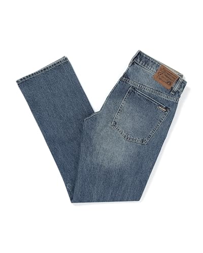 Image of Volcom Men's Solver Stretch Denim Jeans-Modern Fit Pant