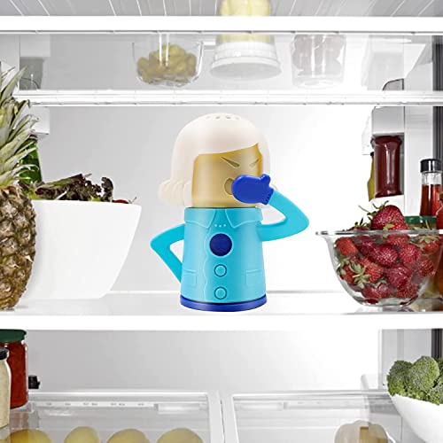 Tezam Chilly Mama Fridge Deodoriser Angry Mama Fridge Cleaner Freezer Odor Freshener Remover, Just Add Baking Soda Fridge Deodorizing Cleaner Household Kitchen Gadget Tools