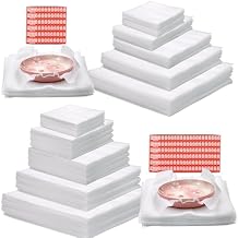 300 Pcs Packing Moving Foam Pouches & Sheets, 5 Sizes Cushion Foam Wrap Pouches with Fragile Stickers for Protect Dishes Cup Glasses Storage Supplies 7.8X7.8", 7.8X12", 12X12", 14X14", 16X16"