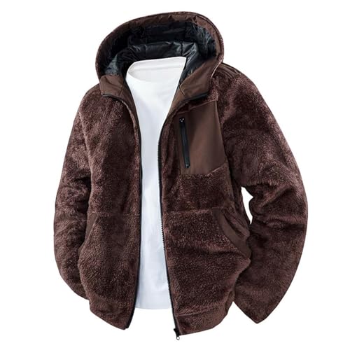 Veste à capuche en polaire contre le froid veste de loisirs confortable doublée hiver