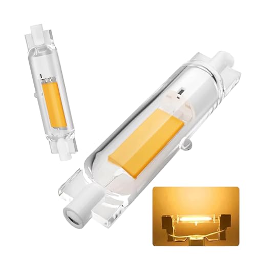 Asientep Lampadine R7S LED 78 mm dimmerabili, LED R7S 78 mm 20 W equivalenti a lampadina alogena 200 W, senza sfarfallio, AC 220-240 V, bianco caldo 3000 K 2000 lm, illuminazione a fascio 360 gradi