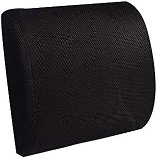 XSY Cojín De La Oficina para La Cintura, Apoyar La Comodidad En Su Coche O Silla De Oficina Asiento Goma Interiores De Automóviles Lumbar del Asiento Almohada De Apoyo,Negro