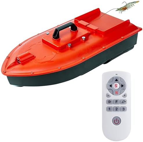 JABOBOAT Jabo Dolphin High Speed RC Saltwater Fishing Surfer Bait Boat for Beach Fishing with Waterproof Hull, GPS Auto Return (Dolphin)