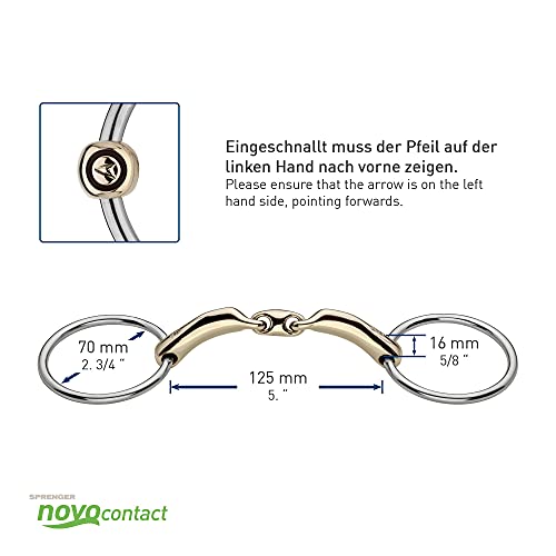 Coronet Chain Mouth Snaffle Bit with Black Antique Finish