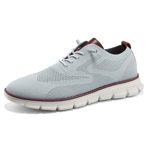 Image of Wearbreeze Men's Business Casual Oxford Sneakers - Lightweight Lace-Up Dress Shoes for Work, Travel & Daily Commute