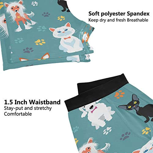 Calzoncillos bóxer divertidos de huellas de perro ropa interior hombre pack de 2 4