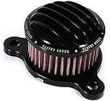 Air Cleaner Intake Filter System Kit For Harley Sportster XL883 XL883N XL883R XL883P XL1200 XL1200L XL1200X Iron 883 Forty Eight XL1200X 2004-2016 Billet Aluminum CNC Machined Washable