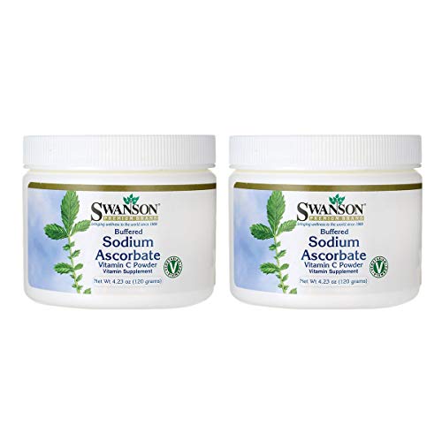 Swanson Buffered Sodium Ascorbate Vitamin C Powder 4.23 Ounce (120 g) Pwdr (2 Pack)