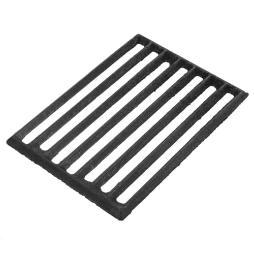 HANABASS Estufa de Barbacoa para reja rallar parilla Rejilla de Barbacoa fácil de Usar Rejilla de Rejilla de Canal Parrilla de Estufa ardiente Parrilla de casera Planchar Black