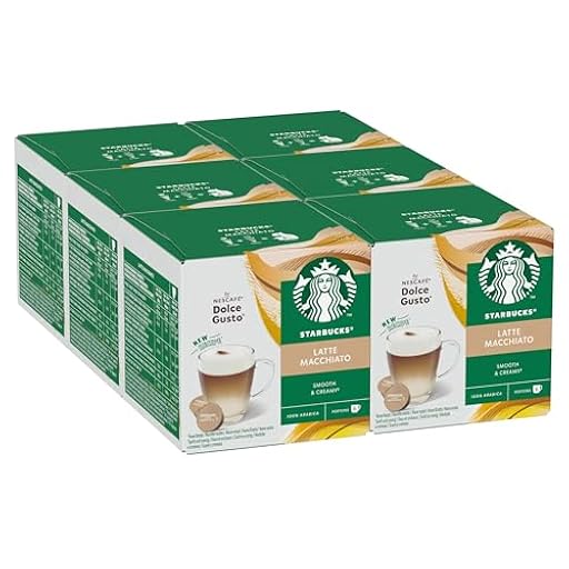 STARBUCKS Latte Macchiato de Nescafé Dolce Gusto, Cápsulas de Café 6 x 12 (72 Cápsulas) | Ya disponible en tu tienda friki favorita! En mundofriki.es!