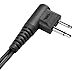 commountain Two Wire Earpiece with Mic for Motorola Radios R2 BRP40 BPR40D CP100D CP200 CP200D CP185 CLS1410 CLS1110 DTR650 RDU4100 RDU4160D RMU2040 RMU2080D CLS 1410 RDU RMU, Surveillance Headset