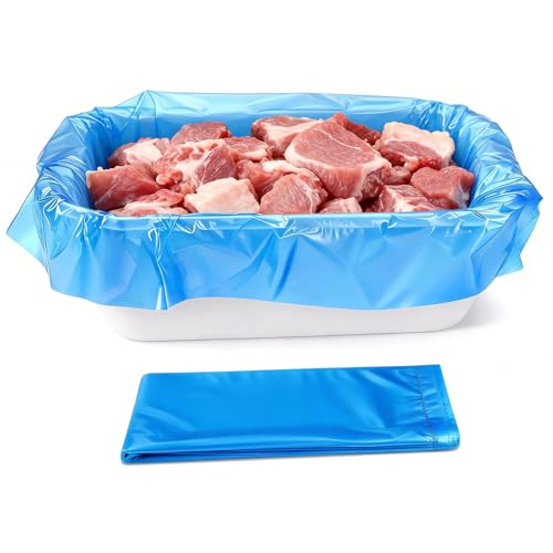 Cyocyba 60 Pack Disposable Meat Lug Liners, 2.5 Mil Thick