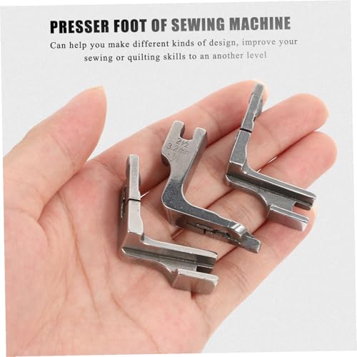 Set 3pz Pie de Prensatelas para Máquina de Coser de Metal miniatura 4