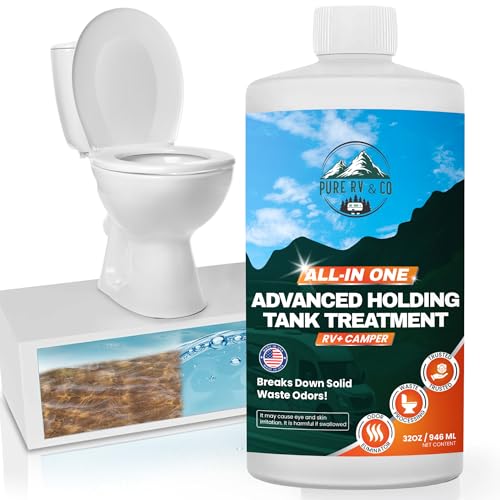 All-In-One-Advanced-Black-Tank-Treatment-for-RV-16-Treatments-Stronger-Liquid-Formula-RV-Waste-Management-Support-Odor-Eliminator-and-Maintenance-Sensor-Cleaner-California-Compliant-32-oz