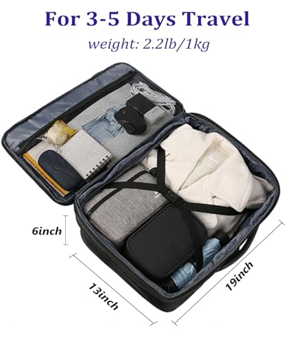 MATEIN Carry on Backpack, Extra Large Travel Backpack Expandable Airplane Approved Weekender Bag for Men and Women, Water Resistant Lightweight Daypack for Flight 40L, Black - Image 4