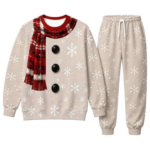 Christmas Outfits For Women Two Piece Sweatsuits Long Sleeve Tops And Pants - image 4