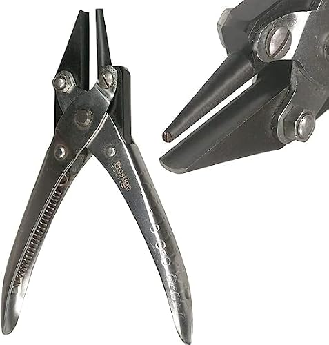 Ptl Silver Parallel Action Round Concave Nose Pliers Forming Pliers Jewellery Making Tools Opticians Hobbies And Creative Art Craft Tools Gift Ideas 140 Mm Ptl®