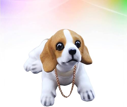 Miniatura 8 de BESPORTBLE Tablero de instrumentos de perro de animal decoración de perro de escritorio, cabeza agitada, muñecos de perro, estatua para el hogar,