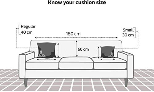 Image of Fab Nation Cushion Handloom Cover Set of 5 for Home Decor | Handcrafted Floral Traditional Design | Pillow Cover 16x16inch for Bedroom Sofa,Chair, Diwali, Occasions| Rectangle Shape (Dark Blue)