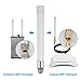 Nelawya WiFi Antenna Dual Band 2.4GHz 5GHz 5.8GHz 8dBi RP-SMA SMA Male Outdoor Indoor Antenna with 10ft KMR195 Cable for WiFi Router Hotspot Security IP Camera