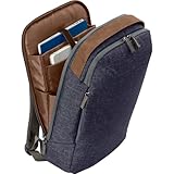 HP Renew 15.6” Laptop Backpack Made with Recycled Plastic Bottles, Water-Resistant Material, Luggage Strap, and Comfortable Straps | Navy