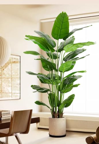 Árbol artificial en maceta alta para decoración del hogar, plantas falsas grandes de lujo para decoración de interiores, balcón, hotel y vestíbulo