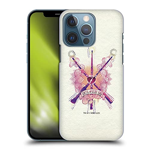 Image of Head Case Designs Officially Licensed Harry Potter Until The Very End Wands Deathly Hallows XXVI Hard Back Case Compatible With Apple iPhone 13 Pro