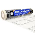 Auto Carpet Film, 24” Roll with 21” Perforation, 4 Mils Thick, Dealer Must Remove Protective Cover, Plastic Floor Mats for Car Carpet Protection, Made in USA (24" x 600' Roll)