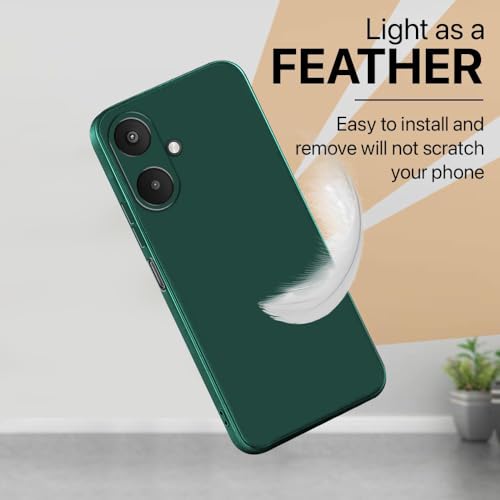 Image of Back Cover for Mi Redmi 13C 5G / Poco M6 5G | Full Camera Protection | Premium Liquid Silicon Case | Flexible Bumper Case for Mi Redmi 13C 5G / Poco M6 5G (Green)