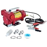 TRUPOW 12V DC 10GPM Self-priming Heavy-duty Gasoline Fuel Oil Transfer Pump with Explosion-proof for Gasoline Diesel Kerosene & More