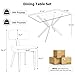 KATBOC Luxury Modern Dining Set, 47
