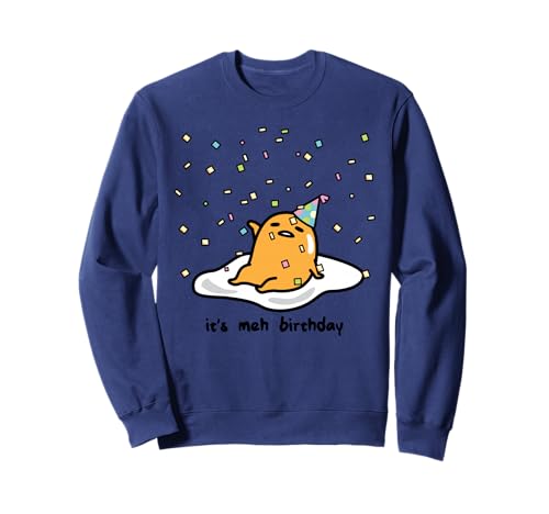 Gudetama the Lazy Egg It's Meh my Birthday Confetti Party Sweatshirt