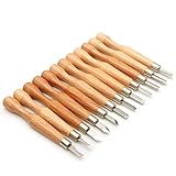 [page_title]-Acelink Holz-Schnitzwerkzeug Set 12 Teiliges Holz-Schnitzmesser aus SK7 kohlenstoff edelstahl für Profis und Anfänger