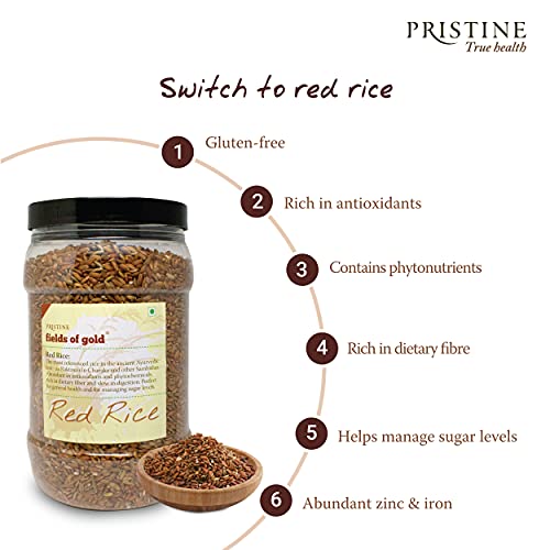 Image of PRISTINE Fields of Gold Red Rice Jar, 1 kg