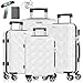 KESSER® Reisekoffer Set 4-teilig | Kofferset ABS Hartschalenkoffer mit Zahlenschloss, Kofferwaage & Reisebrieftasche 360° Rollen | Handgepäck & große Koffer für Business & Reise Trolley Snow White