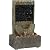 Sunnydaze 16-Inch Half Moon Slate Indoor Tabletop Cascading Water Fountain - Soothing and Tranquil Water Sound