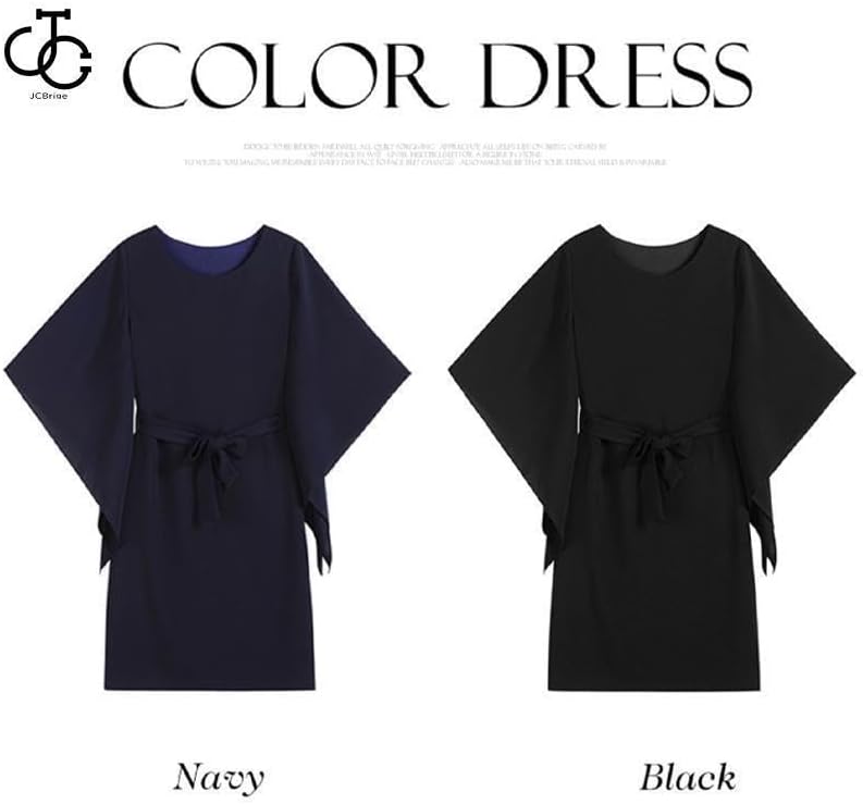 お宅で洗える！パーティードレス 結婚式 服装 袖あり 大きいサイズ お呼ばれ フォーマル ドルマンスリーブ 同窓会 入学式 親族 ワ