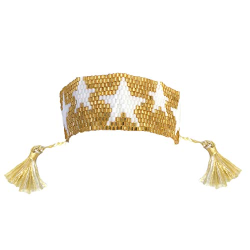 B Jewelry Collection Vega Women's Gold-Tone & White Star Beaded