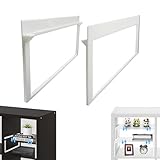 Agamino Shelf Insert Support Set for IKEA KALLAX, Modular Shelf Divider & Riser for IKEA Kallax Units-Maximize Cube-DIY Storage Bookcase Expander Holders, Bookshelf Insert Support for Display Cabinet