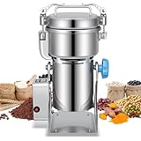 LEEVOT Grain Mill 500g Commercial Spice Grinders Electric 1500W Stainless Steel Pulverizer Dry Grinder for Grinding Wheat, Oats, Corn, Pepper, and Coffee Beans – Grinder for Kitchen.