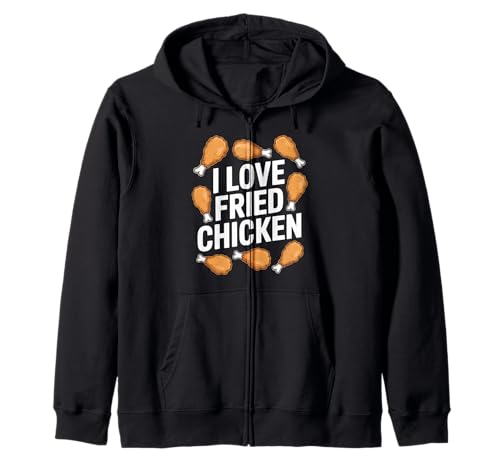 Cita divertida de I Love Fried Chicken Sudadera con Capucha