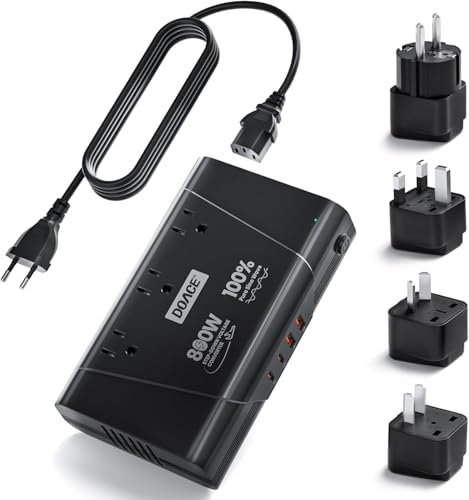 DOACE 800W 220V to 110V Pure Sine Wave Voltage Converter