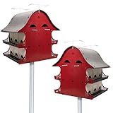 S&K Dual Purple Martin Barns, 2-Pack, Expandable Option,...