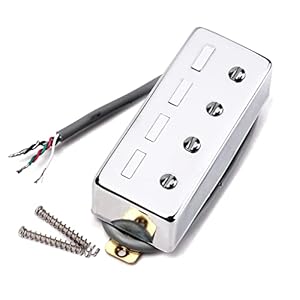 Basgitaar pick-up elektrische bas pick-upset voor 4 snaren gitaar pick-up vervanging accessoire zilver instrument…